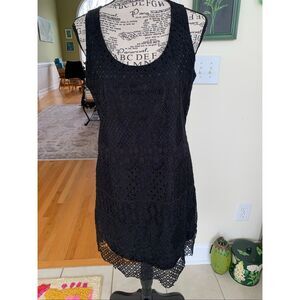 d'Closet Women's Dress, Black Lace